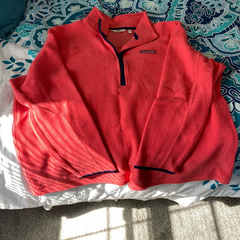 Vineyard Vines Sherpa 1/2 Zip Pullover 3X Cuckoo